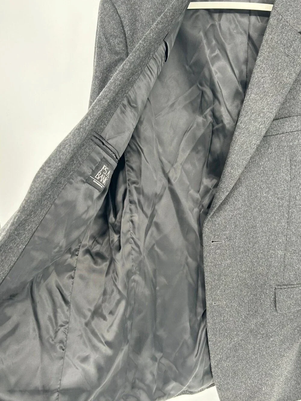 Jos. A. Bank 100% Cashmere Blazer 44XL Charcoal Gray Classic Luxury Capsule